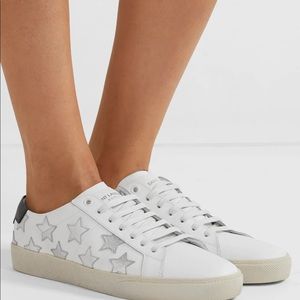 Saint Laurent Women's Star Leather Sneakers